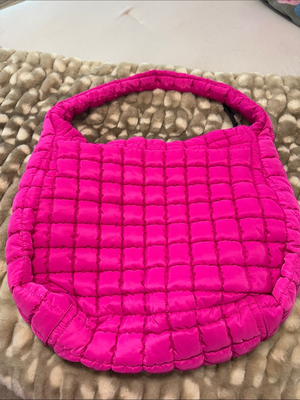 FP Movement by Free People Quilted Hot Pink Shoulder Bag - Picture 5 of 8